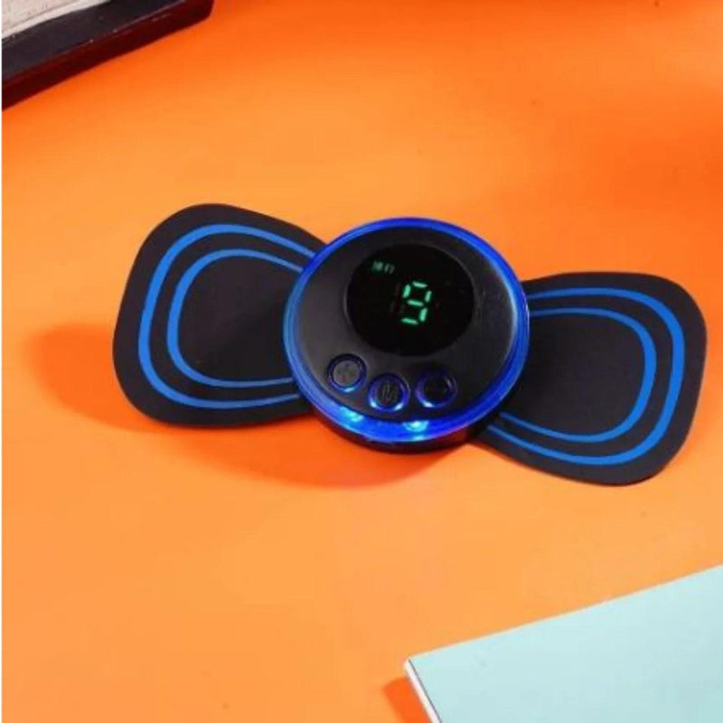 Mini Massageador Portátil Elétrico Cervical EMS – Alívio de Dores e Relaxamento Total para Pescoço, Lombar e Corpo