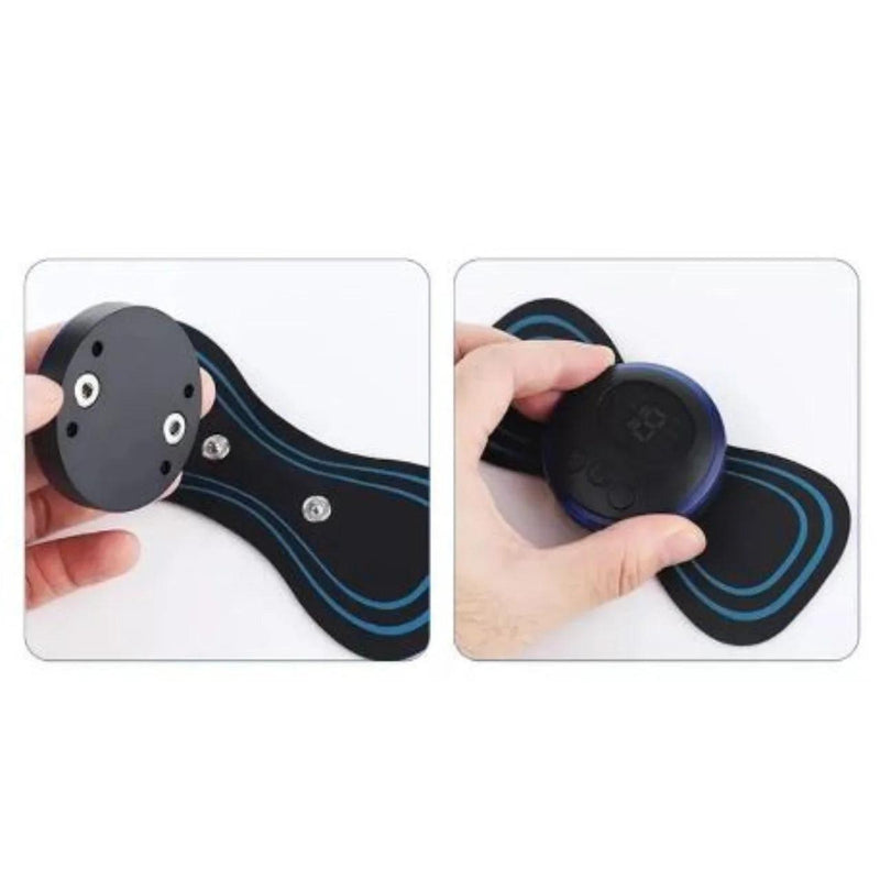 Mini Massageador Portátil Elétrico Cervical EMS – Alívio de Dores e Relaxamento Total para Pescoço, Lombar e Corpo